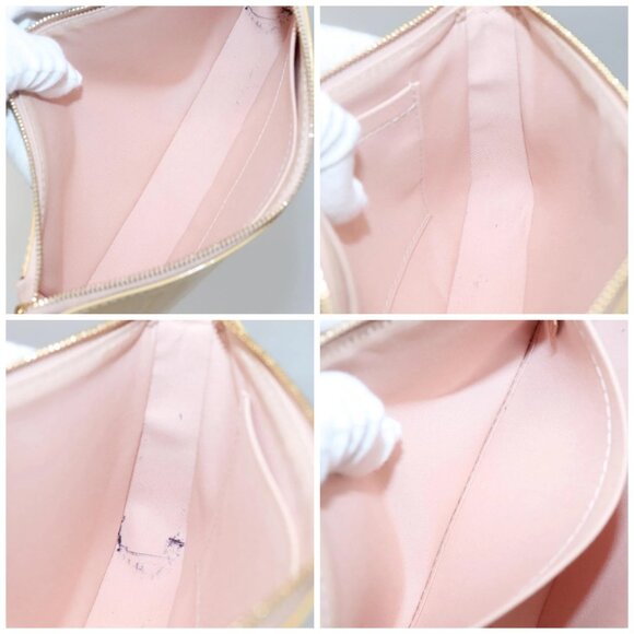 LOUIS VUITTON Vernis Pochette Accessoires Rose Angelique M90072 LV Auth 135464 - Picture 16 of 16